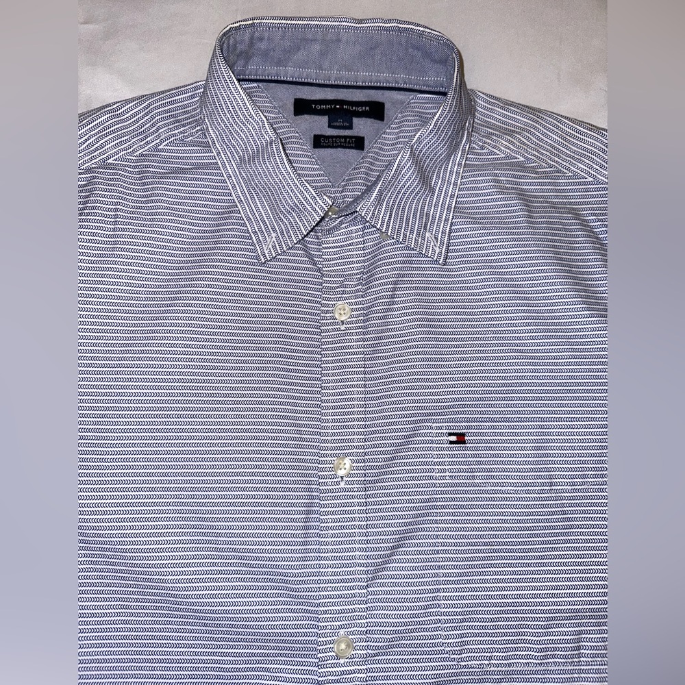 Tommy Hilfiger short sleeve button down, medium, worn once